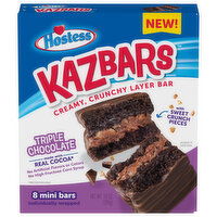 Hostess Bars, Triple Chocolate, Mini - 8 Each 