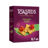 Toasteds Crackers, Italian Herb - 8.7 Ounce