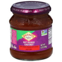 Patak's Mango Chutney, Hot - 12 Ounce 