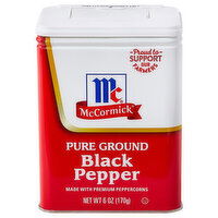 McCormick Pure Ground Black Pepper - 6 Ounce 