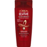 L'Oreal Shampoo, Protecting, Color Vibrancy, Linseed Elixir + Anti-Oxidants [UV] - 12.6 Ounce 