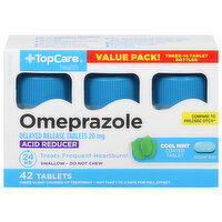 TopCare Omeprazole, 20 mg, Tablets, Cool Mint, Value Pack - 3 Each 