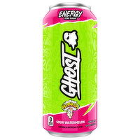 Ghost Zero Sugar Warheads Sour Watermelon Energy Drink - 16 Fluid Ounce