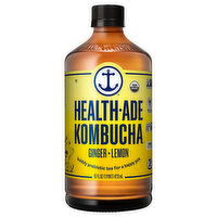 Health-Ade Kombucha, Ginger Lemon - 16 Fluid ounce 