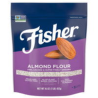 Fisher Almond Flour, Unblanched & Super Finely Ground - 16 Ounce 