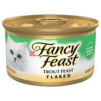 Fancy Feast Cat Food, Gourmet, Trout Feast, Flaked - 3 Ounce 