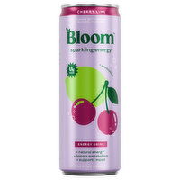 Bloom Energy Drink, Cherry Lime, Sparkling - 12 Fluid ounce 