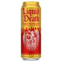 Liquid Death Iced Tea, Rest in Peach - 19.2 Fluid ounce 