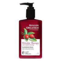 Avalon Organics Wrinkle Therapy with CoQ10 & Rosehip Cleansing Milk - 8.5 Fluid Ounce