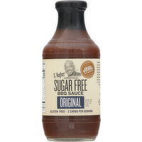 G Hughes BBQ Sauce, Sugar Free, Original, Smokehouse - 18 Ounce 