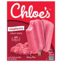 Chloe's Pops, Raspberry - 4 Each 