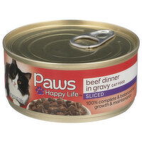 Paws Happy Life Beef Dinner In Gravy Sliced Cat Food - 5.5 Ounce 