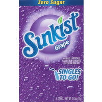 Sunkist Drink Mix, Zero Sugar, Grape