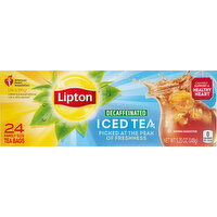 Lipton Iced Tea, Decaffeinated, Family Size, Tea Bags