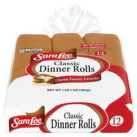 Sara Lee Dinner Rolls, Classic - 12 Each 