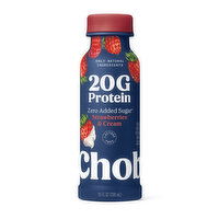 Chobani Yogurt Drink, Greek, Lowfat, Strawberry Cream - 10 Fluid ounce 