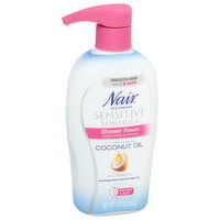 Nair Hair Remover, Sensitive Formula, Coconut Oil, Light Gentle Scent - 12.6 Ounce 