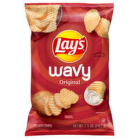 Lay's Potato Chips, Original, Wavy - 7.75 Ounce 