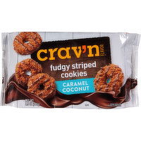 Crav'n Flavor Cookies, Caramel Coconut, Fudgy Striped