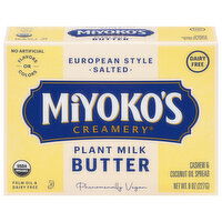 Miyoko's Creamery Butter, Plant Milk, Salted, European Style - 8 Ounce 