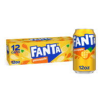 Fanta  Pineapple Soda Fruit Flavored Soft Drink - 12 Each 