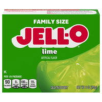 Jell-O Gelatin Dessert, Lime, Family Size