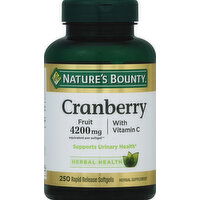 Nature's Bounty Cranberry, 4200 mg, Rapid Release Softgels