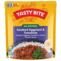 Tasty Bite Sauteed Eggplant & Tomatoes, All Natural, Indian, Medium - 10 Ounce 