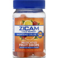 Zicam Cold Remedy, Medicated Fruit Drops, Assorted Fruit Flavor - 25 Each 