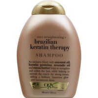 OGX Shampoo, Ever Strengthening + Brazilian Keratin Therapy - 385 Millilitre 