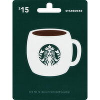 Starbucks Gift Card, $15 - 1 Each 