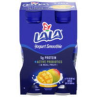 Lala Yogurt Smoothies, Mango, 4 Pack - 4 Each 