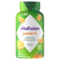 Vitafusion Power C Vitamins, Gummies, Orange Flavor