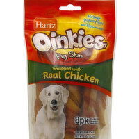 Hartz Chews for Dogs, Pig Skin Twists, 8 Pack - 8 Each 