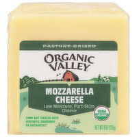 Organic Valley Cheese, Mozzarella, Part-Skim, Low Moisture - 8 Ounce 