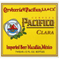 Pacifico Beer, Clara - 12 Ounce 