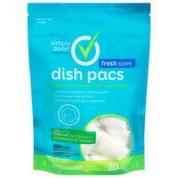 Simply Done Dishwasher Detergent, Automatic, Fresh Scent, Dish Pacs - 20 Each 