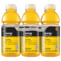 Vitaminwater Nutrient Enhanced Water Beverage, Tropical Citrus, Energy - 6 Each 