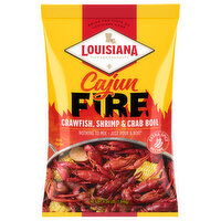 Louisiana Fish Fry Products Crawfish, Shrimp & Crab Boil, Cajun Fire, Extra Spicy Recipe - 4.06 Pound 