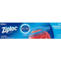 Ziploc Seal Top Bags, Freezer, Gallon - 14 Each 