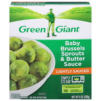 Green Giant Baby Brussels Sprouts & Butter Sauce, Lightly Sauced - 8 Ounce 