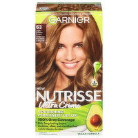 Garnier Hair Color, Permanent, Ultra Creme, Light Golden Brown 63 - 1 Each 