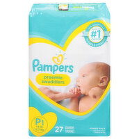 Pampers Diapers, P1, Jumbo Pack - 27 Each 