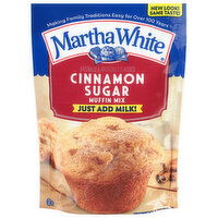 Martha White Muffin Mix, Cinnamon Sugar - 7.4 Ounce 