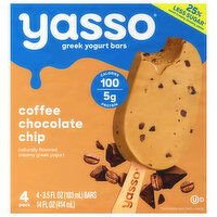 Yasso Yogurt Bars, Greek, Coffee Chocolate Chip, 4 Pack - 4 Each 