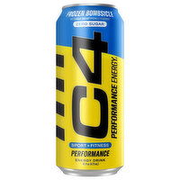 C4 Zero Sugar Performance Frozen Bombsicle Energy Drink - 16 Fluid Ounce