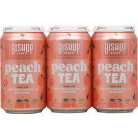 Bishop Cider Beer, Peach Tea - 12 Each 