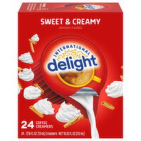 International Delight Coffee Creamer, Sweet & Creamy - 24 Each 