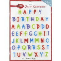 Betty Crocker Dessert Decorations, Happy Birthday - 1 Each