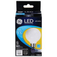 GE Light Bulb, LED, Soft White, 5.5 Watts - 1 Each 